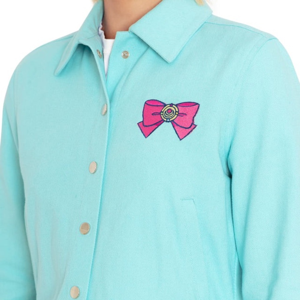 Blackmilk Sailor Moon Aqua Button-Up Cropped Jacket (part of a set) WORN ONCE - Picture 2 of 6
